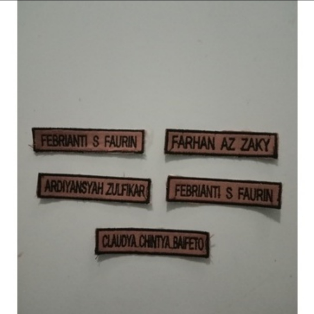 BET NAMA NAME TAG PAPAN NAMA SERAGAM BET SEKOLAH BET LOKASI