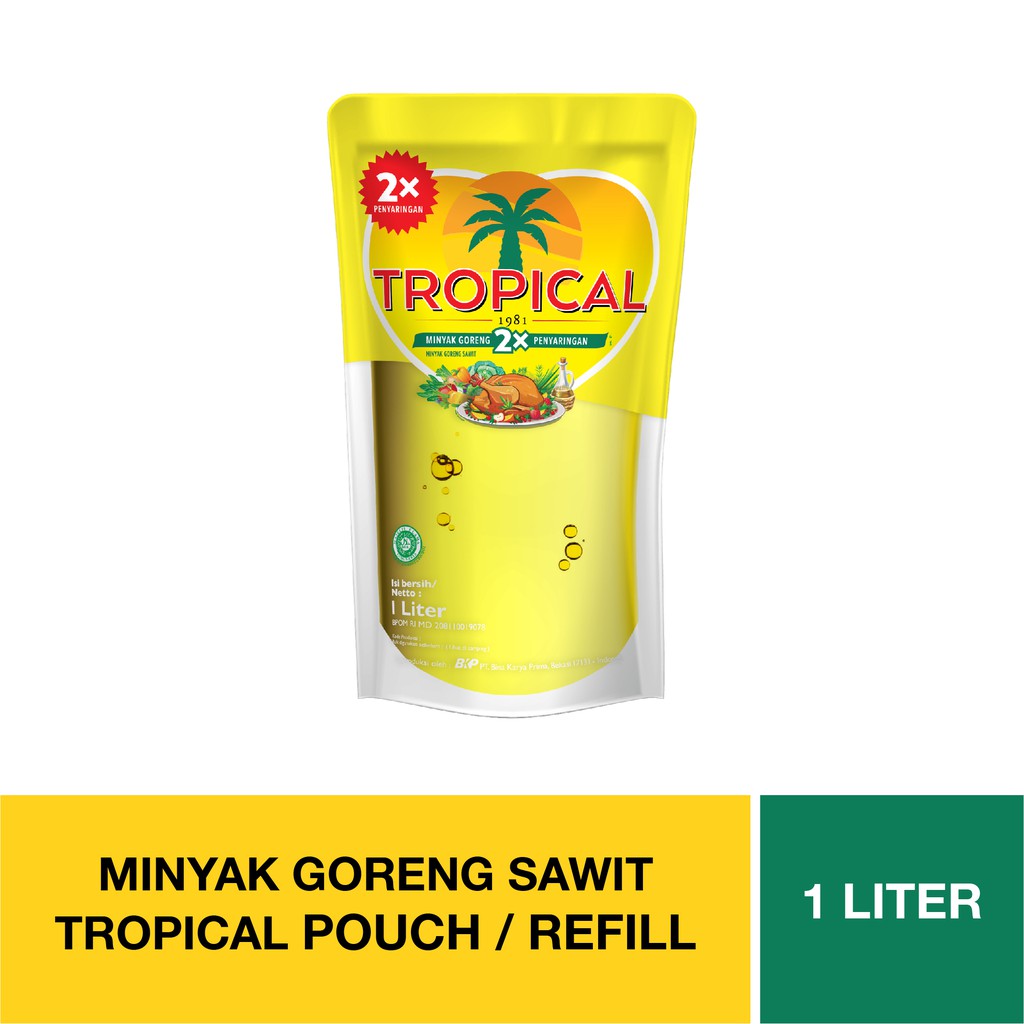 SANIA Tropica Bimoli Sunco Sovia Fortune Minyak Goreng Refill 1L Pouch