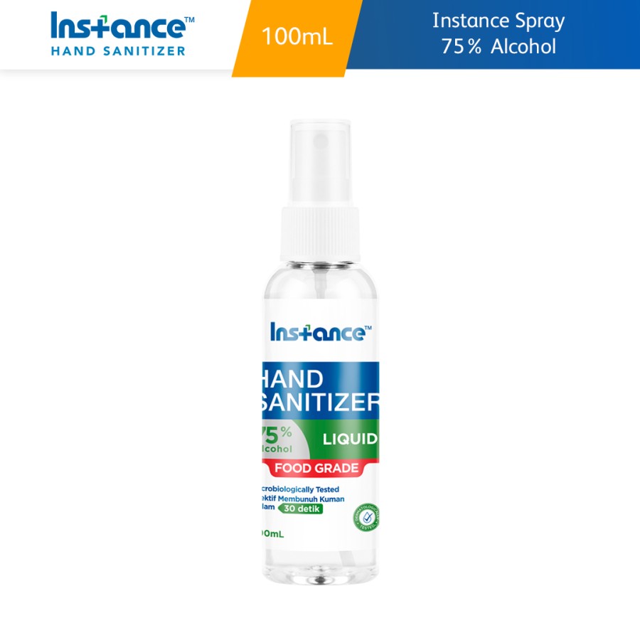 Instance Hand Sanitizer Spray Alcohol 75 100 ML Botol Semprot