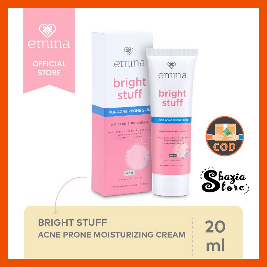 Emina Bright Stuff For Acne Prone Skin Moisturizing Cream Lazada