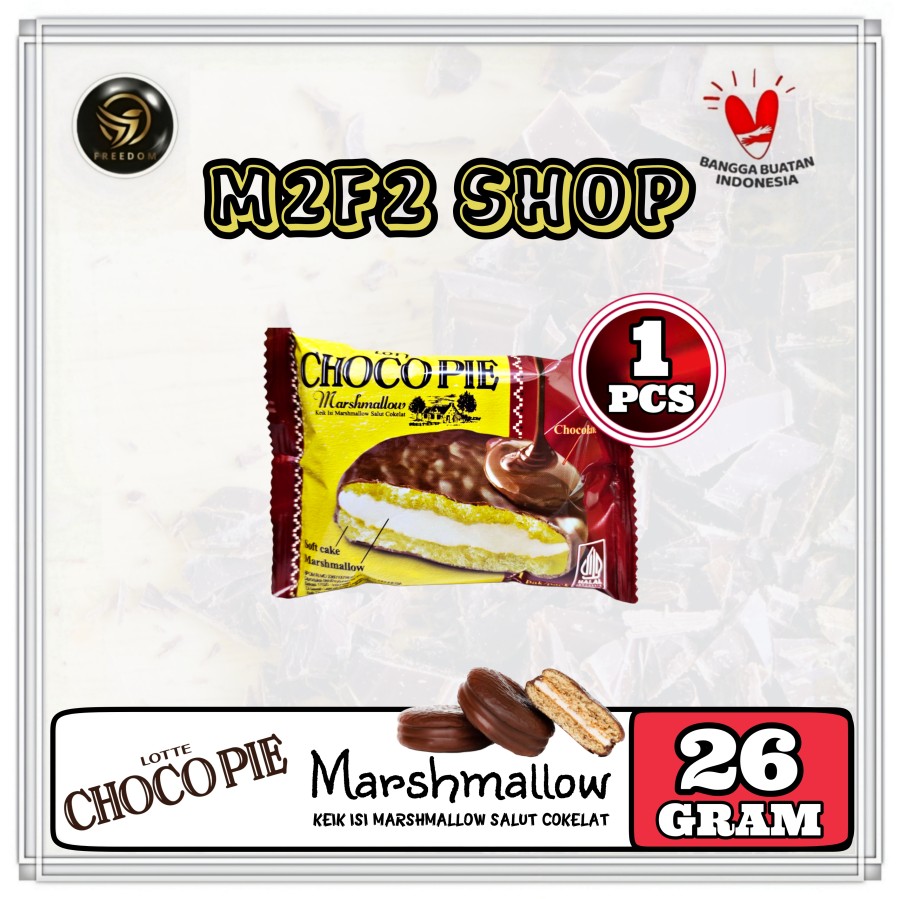 Lotte Biskuit Choco Pie Marshmallow 26 Gr Kemasan Satuan Lazada