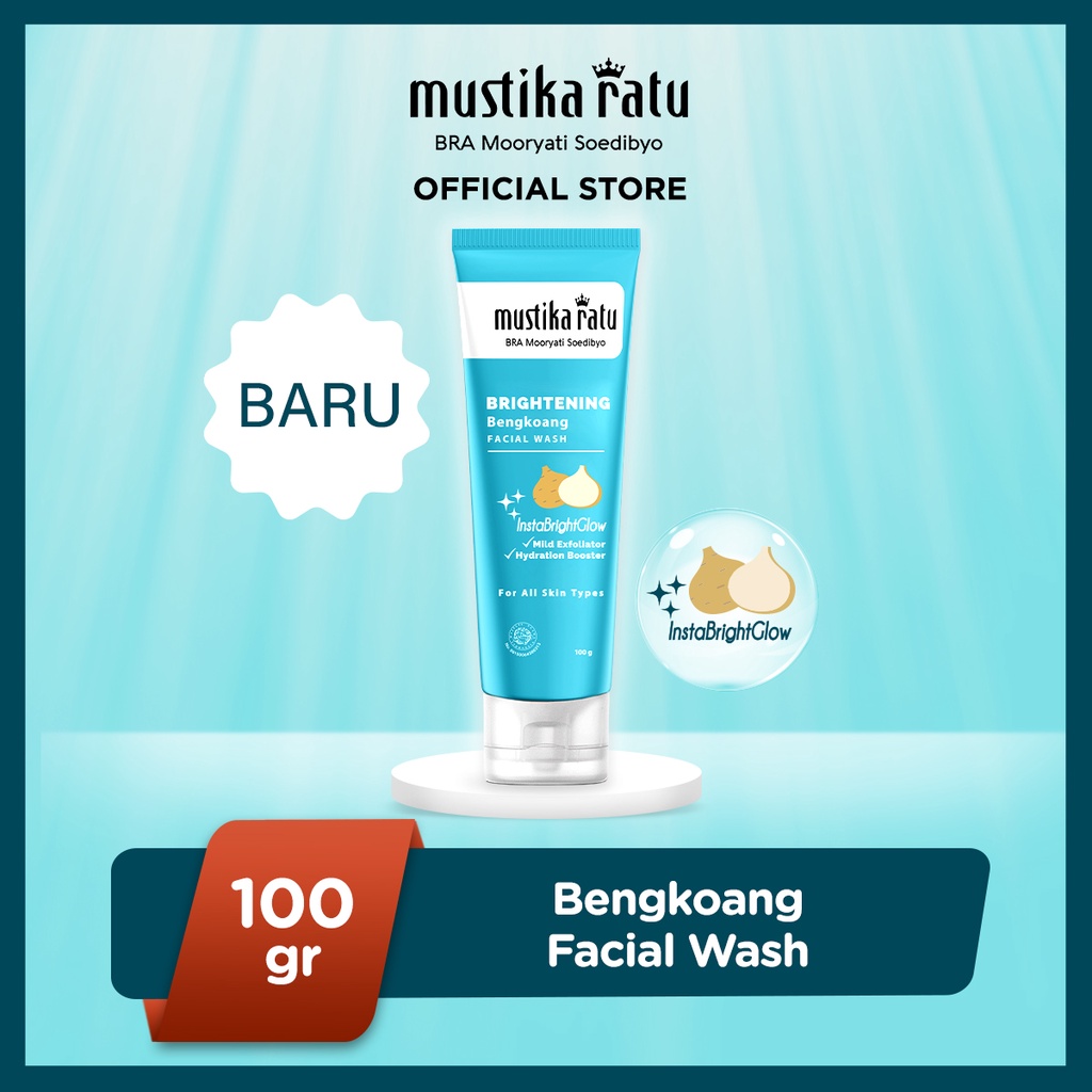 Mustika Ratu Brightening Bengkoang Facial Wash 100 Gr 40gr Pembersih