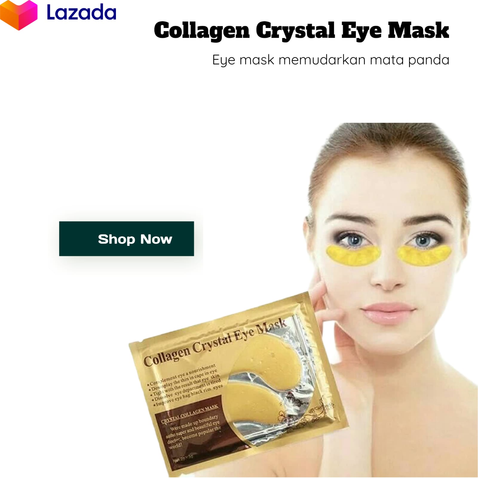 Collagen Crystal Eye Mask Mengurangi Lingkar Hitam Di Bawah Mata Masker