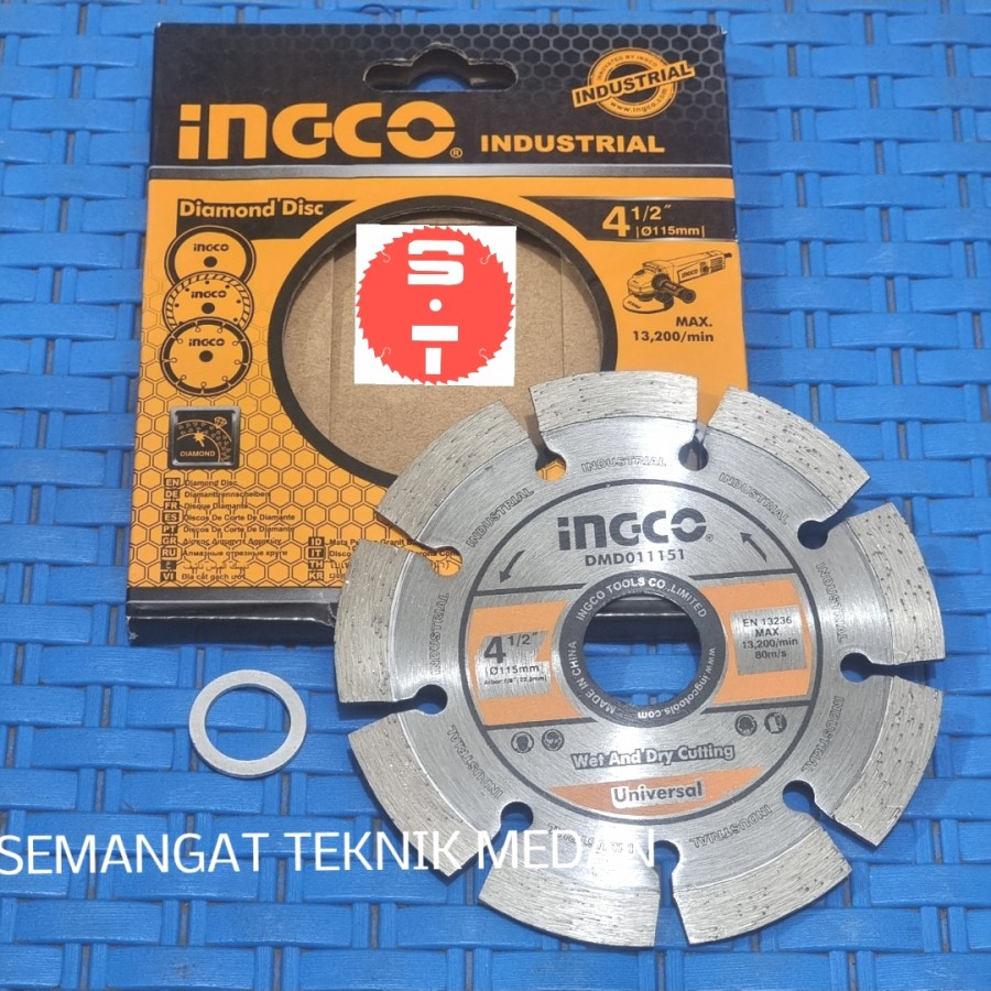 DMD011151 MATA POTONG KERAMIK DIAMOND WHEEL CUTTER 4 DRY KERING INGCO