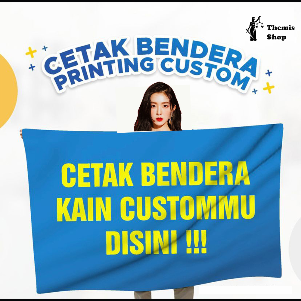 Cetak Bendera Custom Desain Bisa Suka Suka Bisa Satuan Termurah