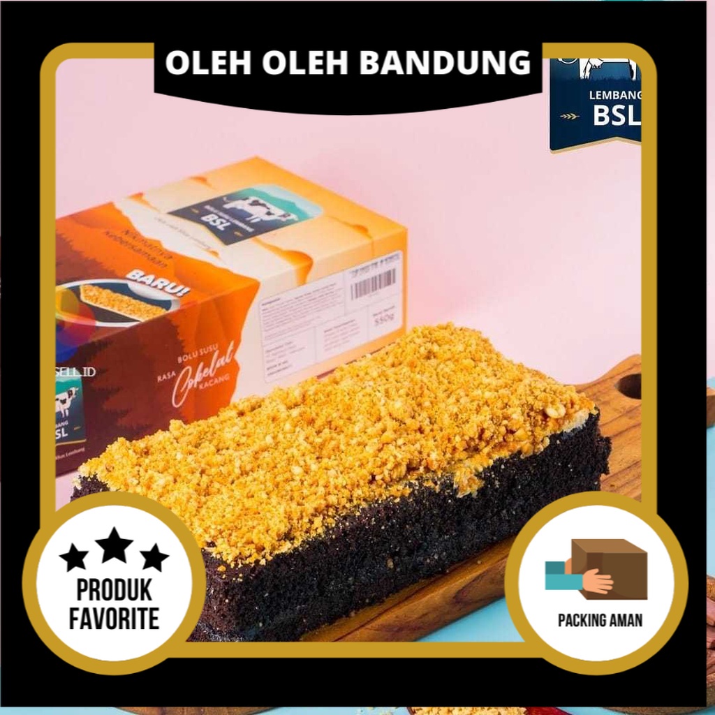 Bsl Bolu Susu Lembang Cokelat Kacang Oleh Oleh Kue Bandung Lazada