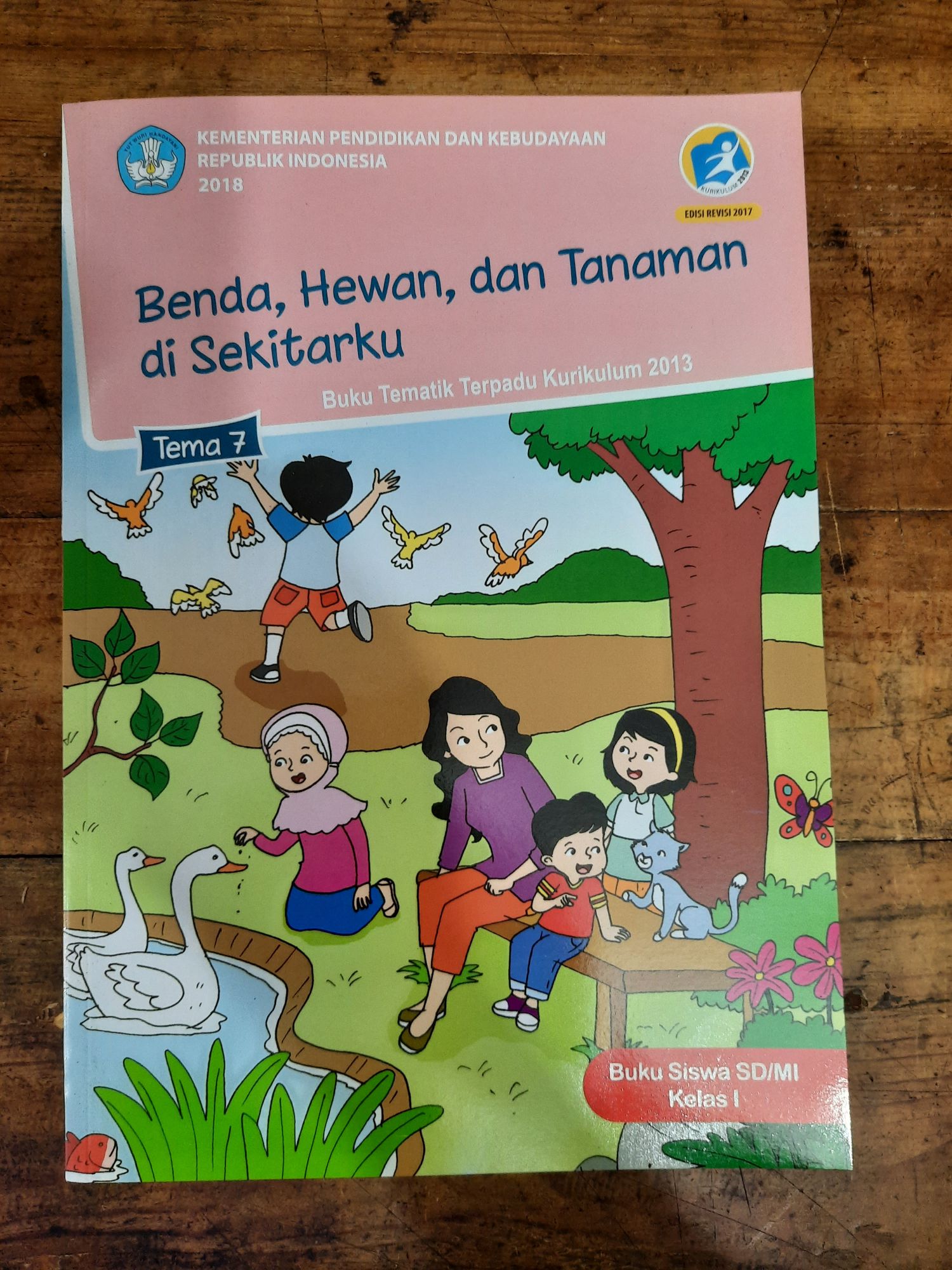 Buku Siswa Kelas 1 Tema 7 Benda Hewan Dan Tanaman Di Sekitarku