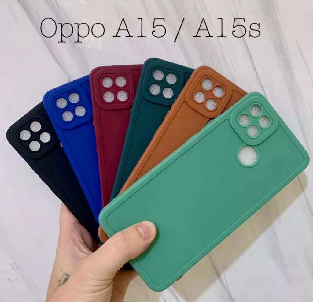 SOFTCASE MACARON PRO CAMERA OPPO A15 OPPO A15S CASE PELINDUNG KAMERA