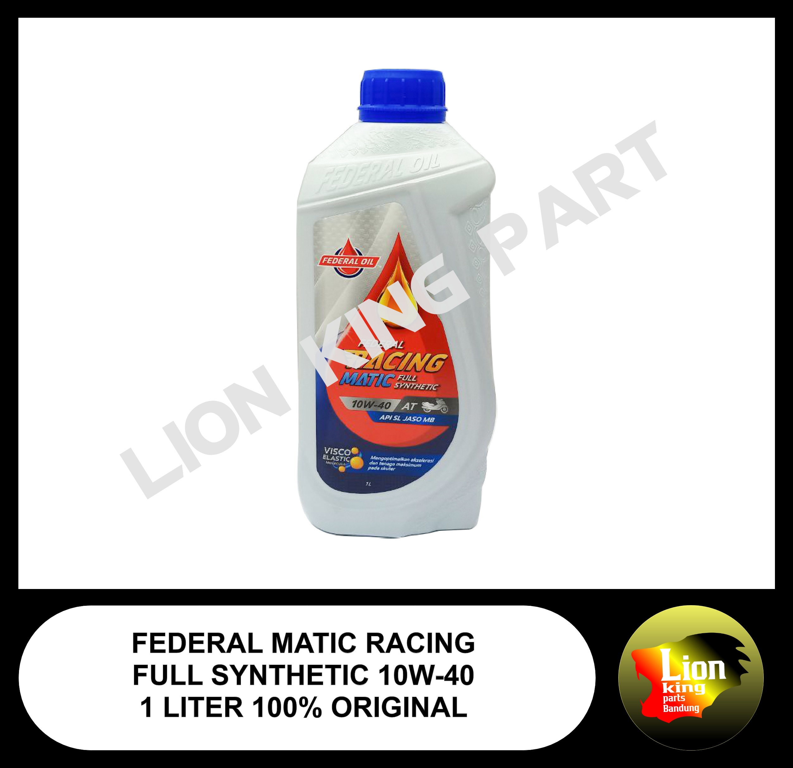 OLI FEDERAL MATIC RACING FULL SYNTHETIC 1 LITER 10W 40 100 ORIGINAL