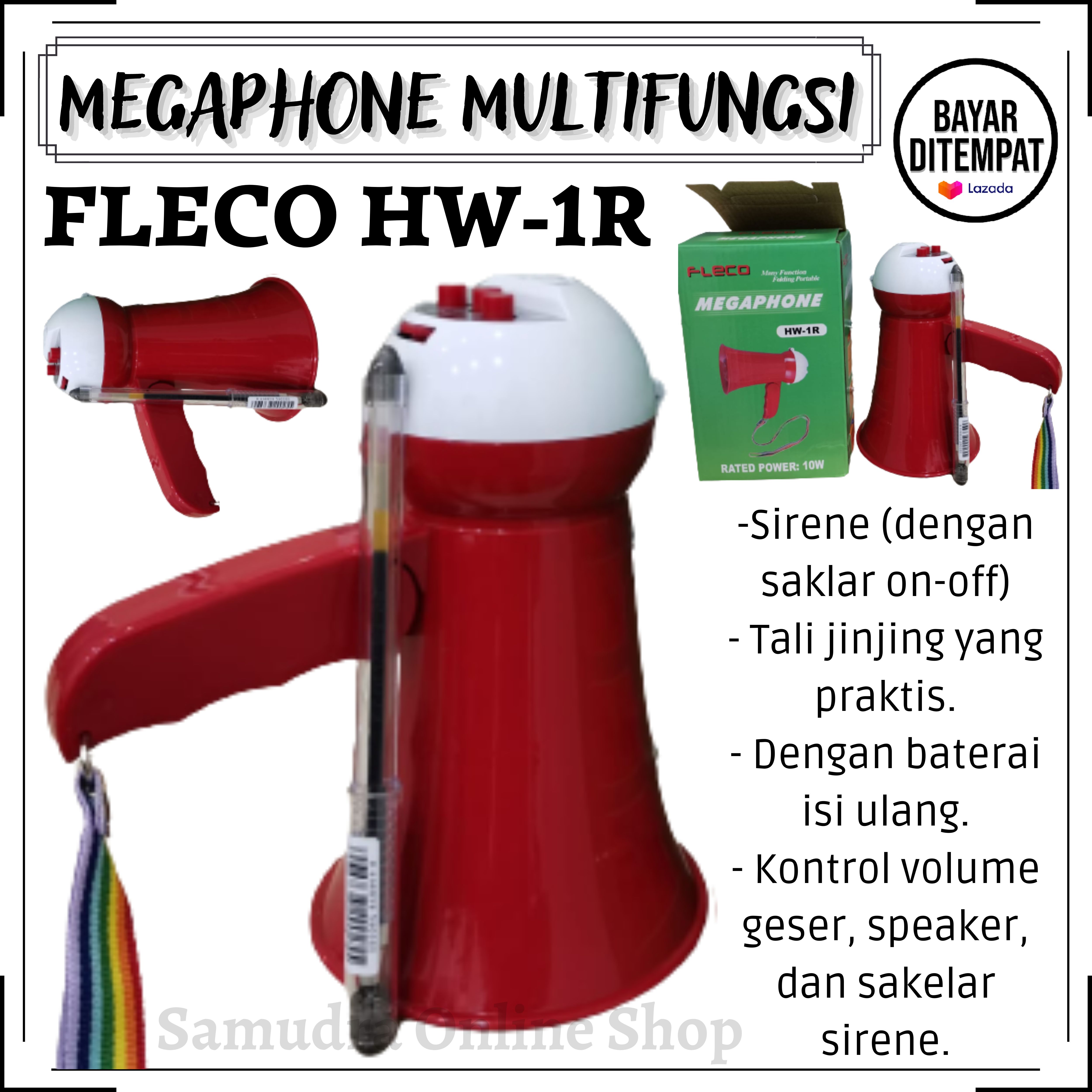 NEW Megaphone Pengeras Suara FLECO HW 1R 10W Toa Fleco HW 1R