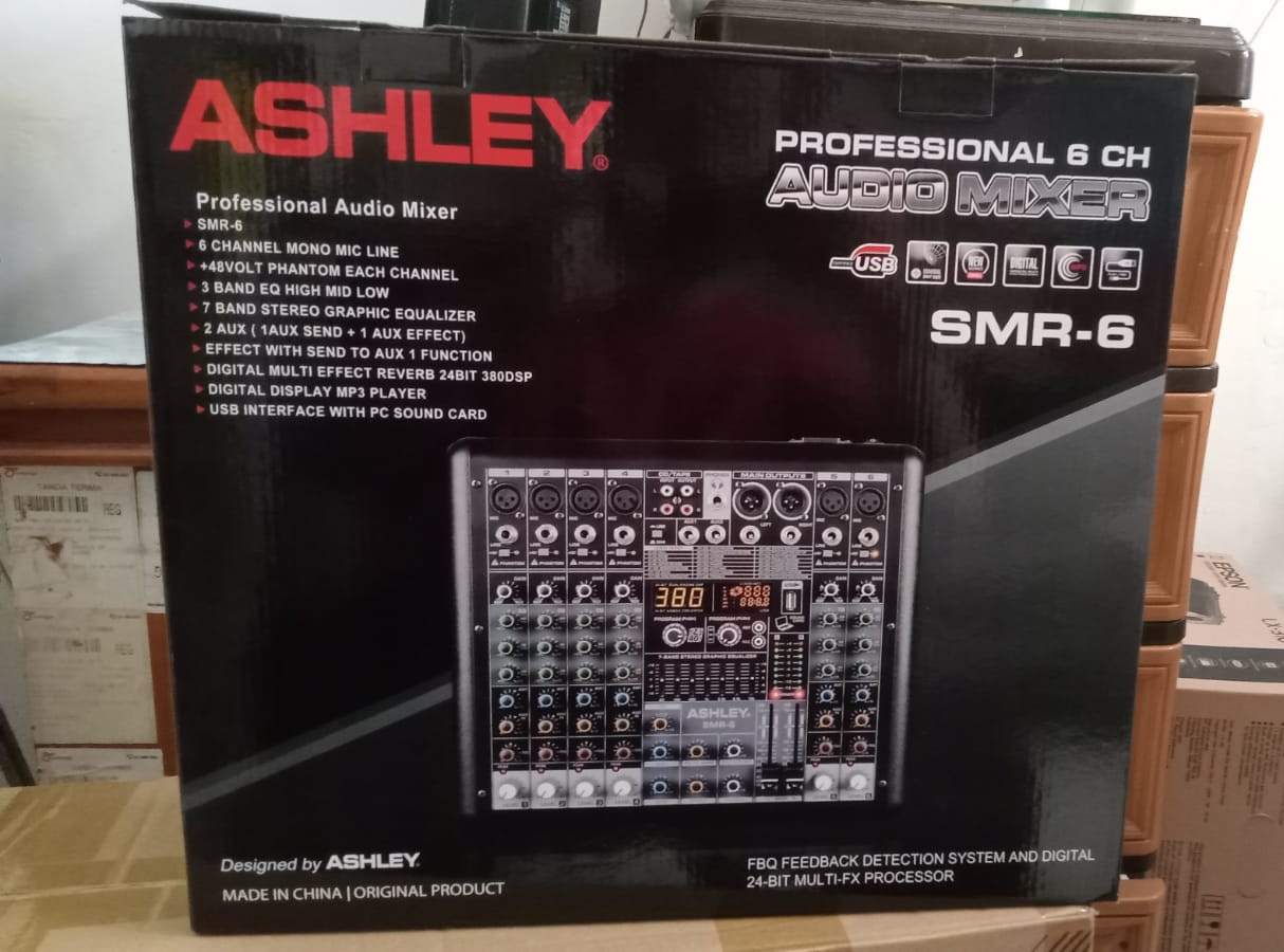 Mixer Ashley Smr Original Channel Digital Multi Effect Reverb