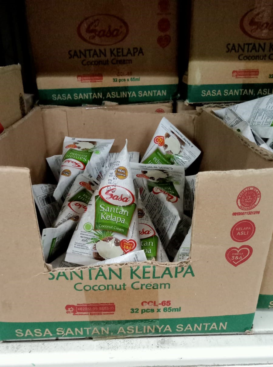 Santan Kara Sasa Kelapa Bentuk Kemasan Cair 65ml Dus 32 Pcs Lazada