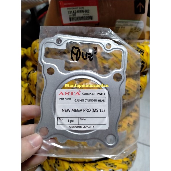 Packing Paking Head Atas Deksel Gasket Kop Mega Pro New Monoshock Verza