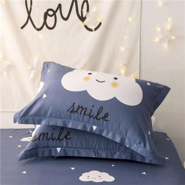 Một Cặp] 100% Cotton Lớn Vỏ GốI Hai Chỉ 100% Cotton Vỏ Gối Bộ Ruột Gối 48X74 Cm Mép Rộng Phong Bì Mẫu Mã