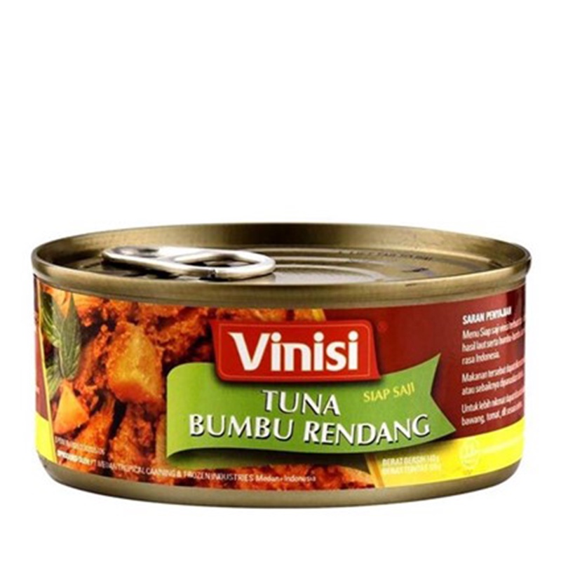 Vinisi Makanan Kaleng Rendang Tuna 140 Gr Lazada Indonesia