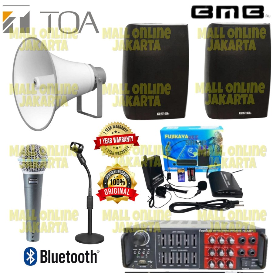 Paket Sound System Toa Masjid Mushola Speaker Bmb Mushola Original