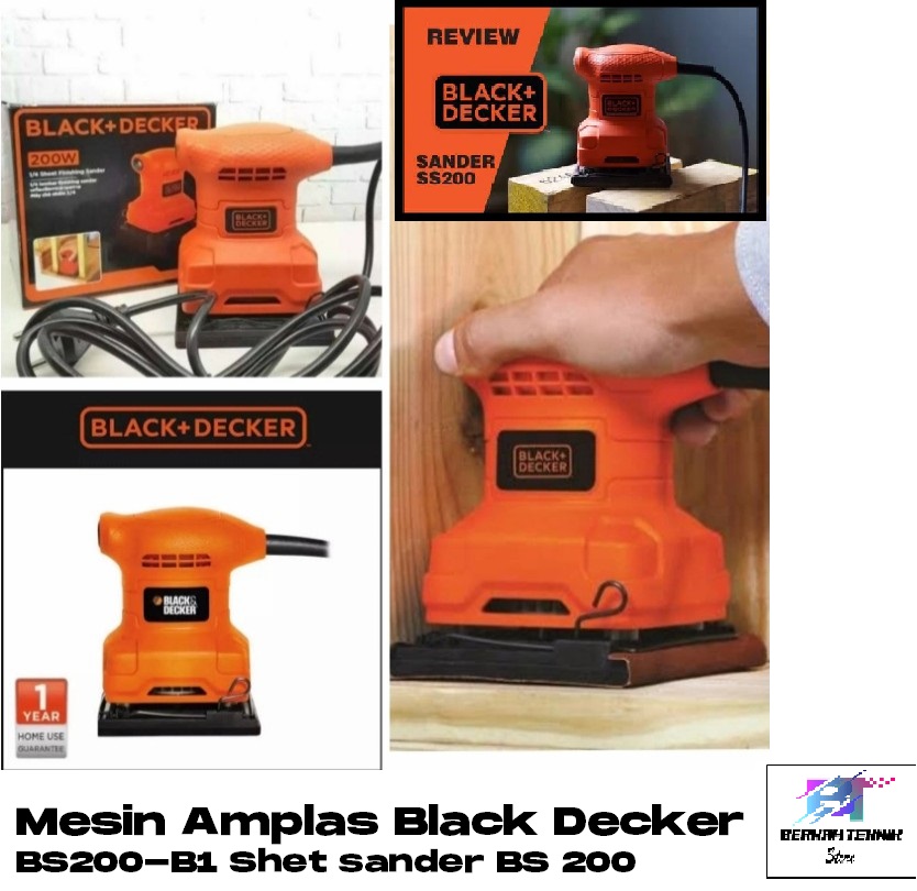 Mesin Amplas Black Decker Bs B Shet Sander Bs Lazada Indonesia