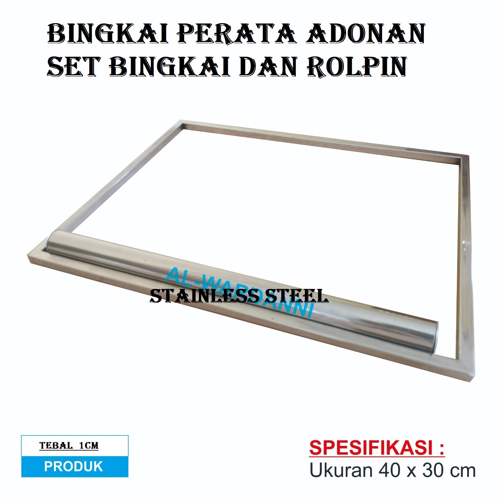 Bingkai Perata Adonan Kue Kering Tebal Cm Dan Cm Stainless Lazada