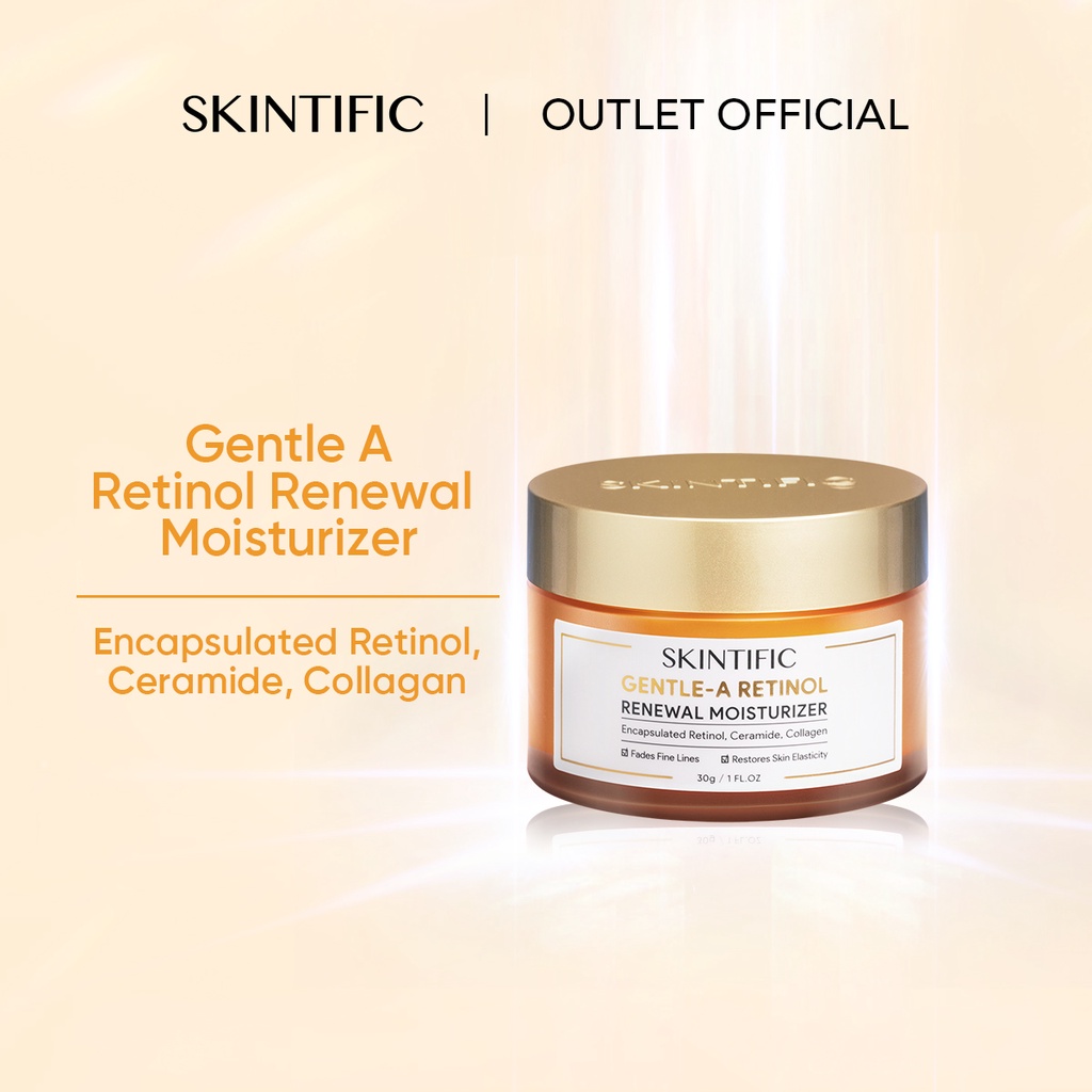 SKINTIFIC Gentle A Retinol Renewal Moisturizer 30g Retinol Pelembab