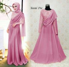 118706 BAJU MUSLIM PESTA AYANA PINK