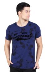 3 Second Men Tshirt Blue Diskon discount murah bazaar baju celana fashion brand branded