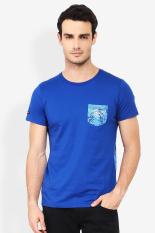 3 SECOND MEN TSHIRT BLUE Diskon discount murah bazaar baju celana fashion brand branded