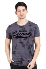 3 Second Men Tshirt Grey Diskon discount murah bazaar baju celana fashion brand branded
