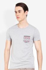 3 Second Men Tshirt Grey Diskon discount murah bazaar baju celana fashion brand branded