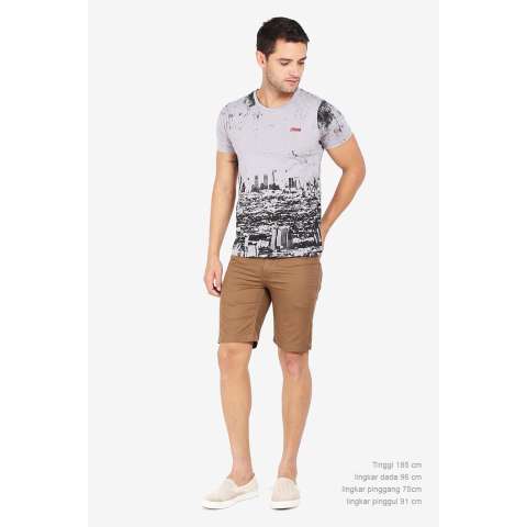3 Second Men Tshirt Grey Diskon discount murah bazaar baju celana fashion brand branded 4
