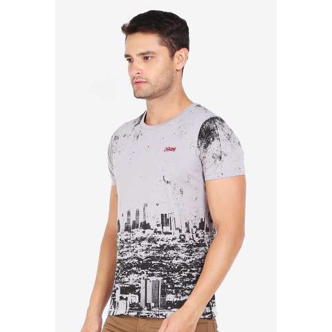 3 Second Men Tshirt Grey Diskon discount murah bazaar baju celana fashion brand branded 1