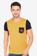 3 Second Men Tshirt Yellow Diskon discount murah bazaar baju celana fashion brand branded