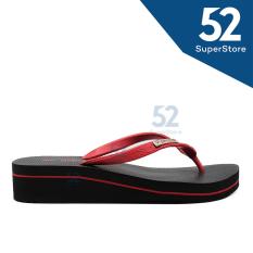 Ando Sandal Jepit/Flip Flop/Wedges Wanita Nice Queen 02 - Red Ukuran 36/40