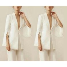 Ayu Fashion Blazer Rebecca - White - Best Seller