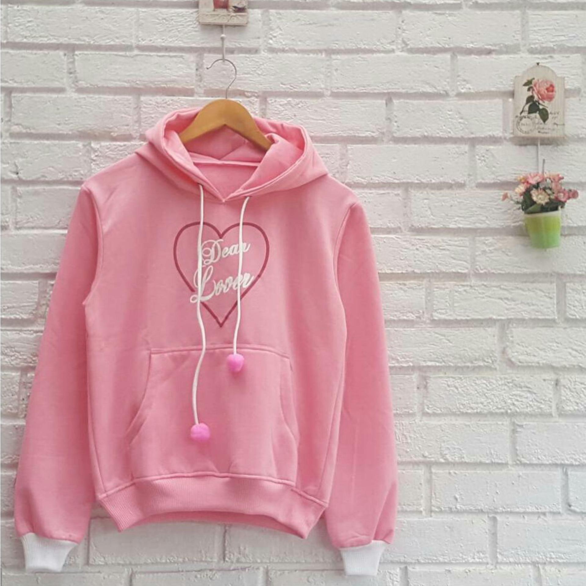 Azam Clobber Sweater Wanita - Dear Love Sweater - Fleece