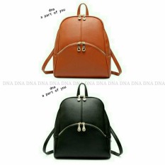Backpack Korean Style Aalisha / Tas Ransel Wanita Korean Style - Brown
