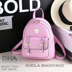 Backpack Korean Style Sheila / Tas Ransel Wanita Korean Style - Pink