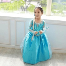 Baju Anak / Gaun Pesta / Dress Frozen Elsa Wing Anna Fashion Kostum Princess Cosplay
