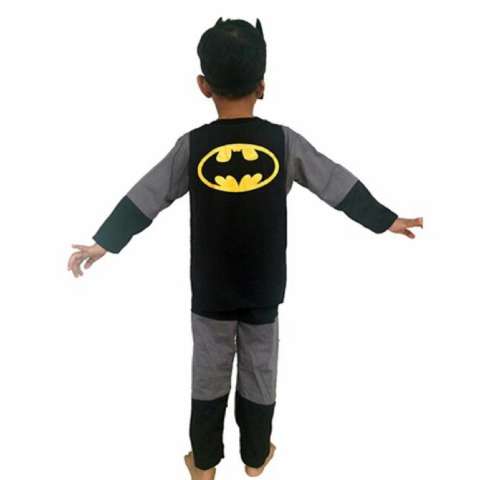 Baju Anak Kostum Topeng Superhero Batman - 1 set SIZE 4-6 (1-2 TAHUN) 1
