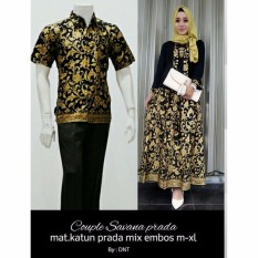 Batik Couple / Batik Sarimbit Savana Couple - HITAM