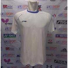 BAJU JERSEY KAOS BADMINTON LI-NING 6023 WHITE/PUTIH MURAH OBRAL DISKON JUAL PAKAIAN OLAHRAGA BULUTANGKIS ADHA SPORT STORE