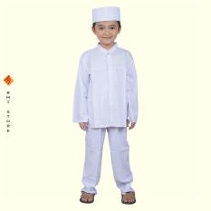 Baju Koko Lengan Panjang Anak Laki-Laki Umur 4 - 8 Tahun CHE 013-534 Putih