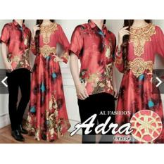 Baju Kondangan Batik Sutra Couple - Batik Sutera Mewah Elegan - Baju Pesta Pasangan Mewah Bahan Sutra - Kebaya Modern - Gamis Pesta Couple