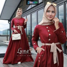 Baju Original Luna Dress Balotelly Gamis Panjang Hijab Casual Pakaian Wanita Terbaru Tahun 2018