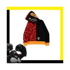 Bape Color Camo Tiger Shark Full Zip Hoodie