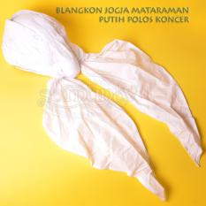 BLANGKON GAYA JOGJA MATARAMAN ALUSAN PUTIH POLOS