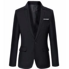 Blazer Pria - Jas Pria Formal Single Buton - Hitam