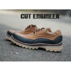 Boots Tracking Gunung Pria / Sepatu Hiking Pria Low High - CUT ENGINEER A9 - Coklat