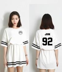 BTS Junior Tim Pendek Lengan Dress 2017 New White?? JIN??-Intl