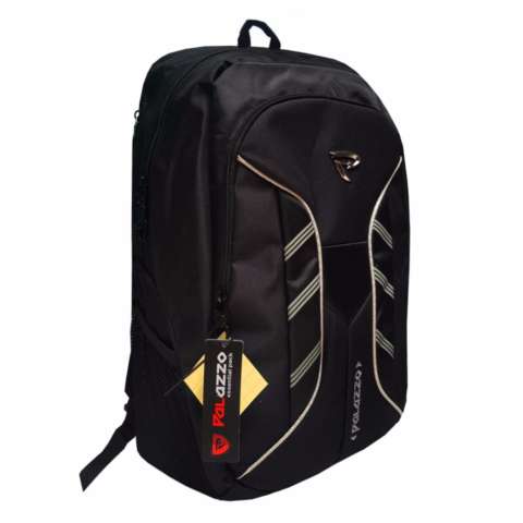 Palazzo Tas Ransel Pria 18 Inchi 300046 Polyester Nylon Original - Black + Raincover