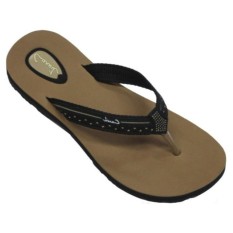 CARVIL -LADIES SANDAL SPONGE PANERA BLACK/BEIGE